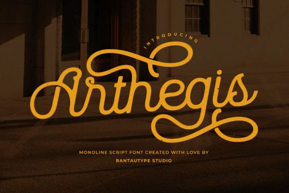 Arthegis: A Script Font for Editorial Elegance