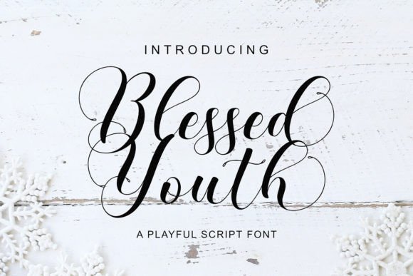 Blessed Youth: An Elegant Script Font for Editorial Tone