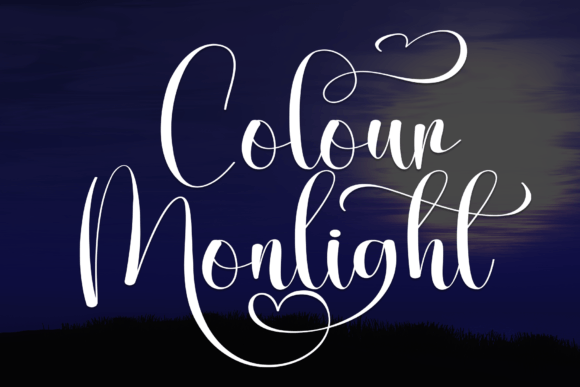Colour Moonlight: A Delightful Script Font for Digital Projects