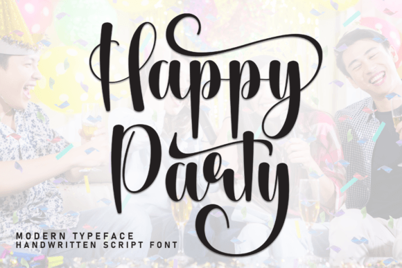 Happy Party: The Elegant Script Font for Crafted Products