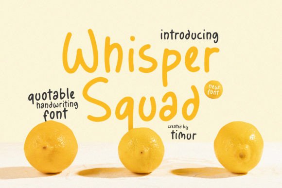 How Whisper Squad Font Brings a Personal Touch to Your Brand