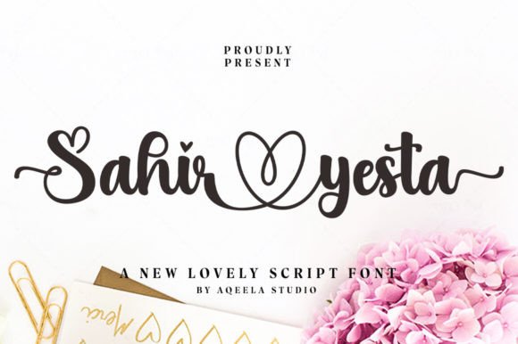 Sahir Yesta: A Handwritten Font for Editorial Personality