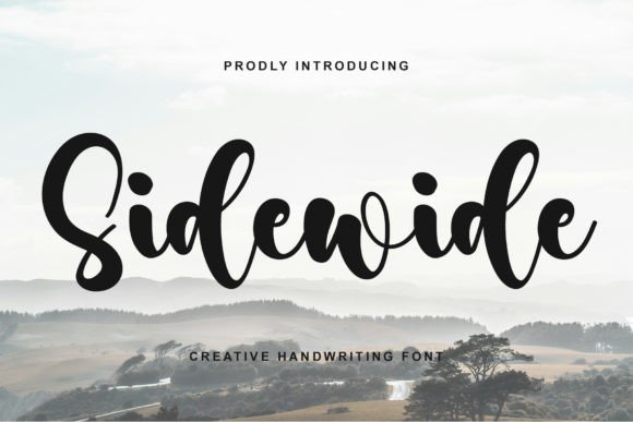 Sidewide Font: An Elegant Script for Digital Design