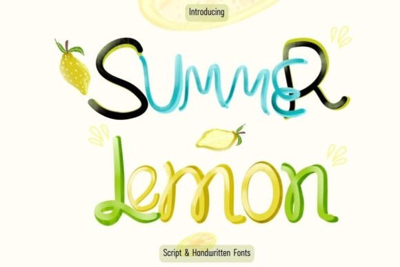 Summer Lemon: A Bold Script Font for Modern Brands