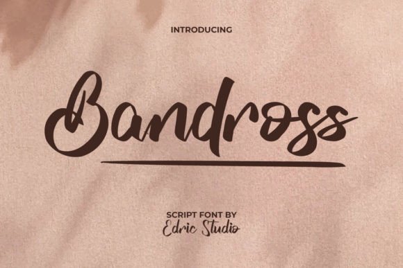 The Editorial Power of Bandross: A Bold Script Font