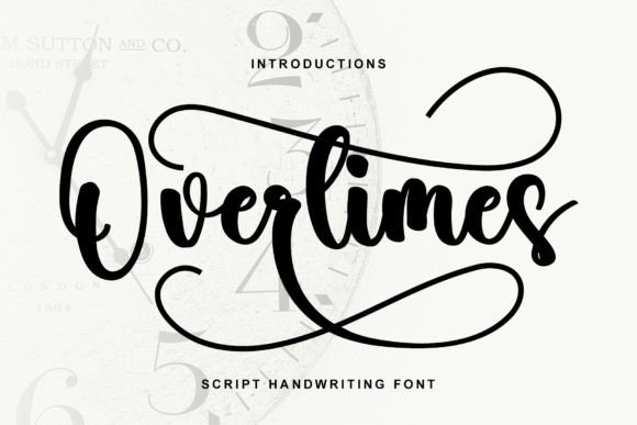 Using Overtimes Font to Elevate Your Handmade Creations