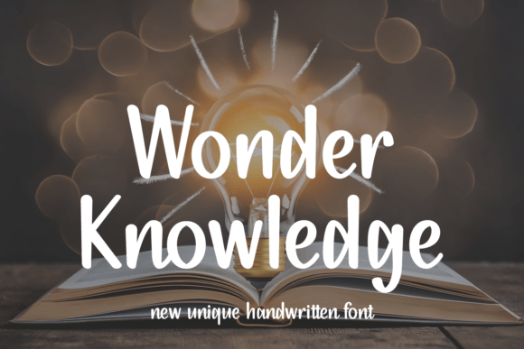 Wonder Knowledge: A Handwritten Font for Crafted Products